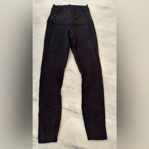 Lululemon black lace up pant